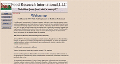 Desktop Screenshot of foodresearch.info